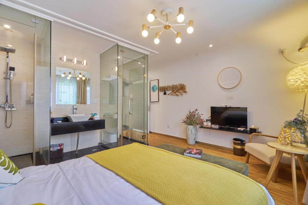 Двухместный (Двухместный номер Делюкс A), Hangzhou Jingjing Home Boutique Inn
