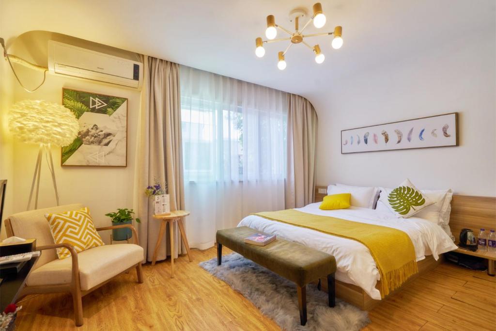 Двухместный (Двухместный номер Делюкс A), Hangzhou Jingjing Home Boutique Inn