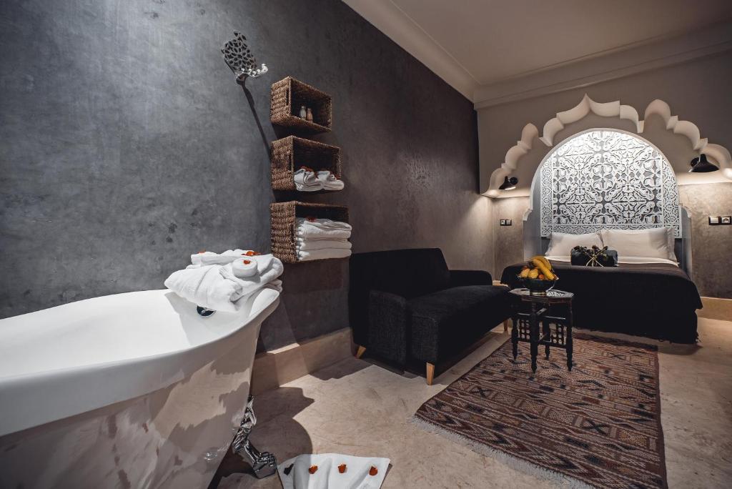 Двухместный (Двухместный номер Делюкс с 1 кроватью), Riad Ambre Et Epices