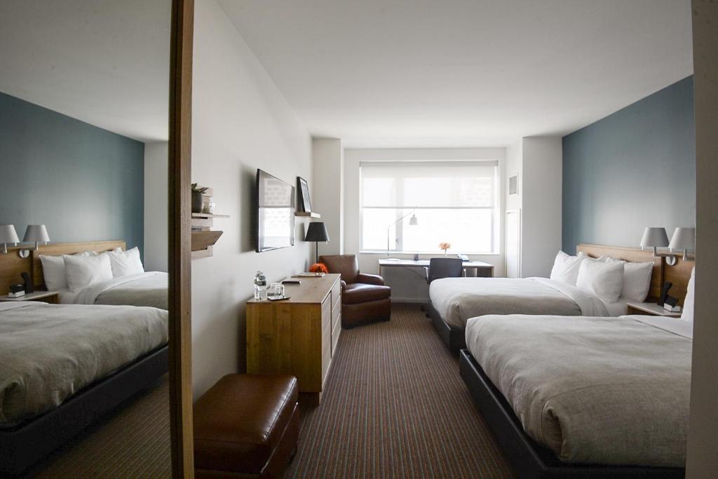 Двухместный (Двухместный номер с 2 двуспальными кроватями), The Study at University City, Study Hotels