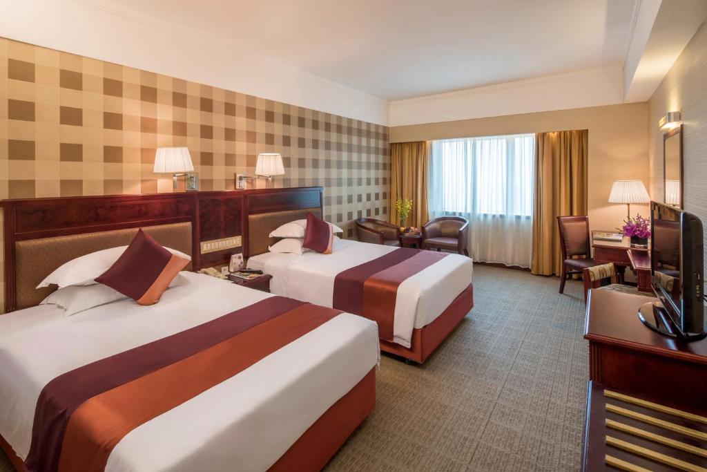 Двухместный (Двухместный номер Делюкс с 2 отдельными кроватями), Asia International Hotel Guangdong