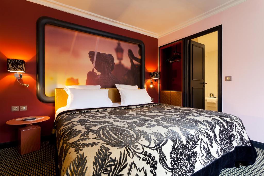 Двухместный (Улучшенный двухместный номер с 1 кроватью), Hotel Fontaines du Luxembourg