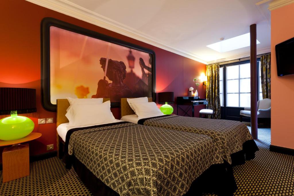 Двухместный (Улучшенный двухместный номер с 1 кроватью), Hotel Fontaines du Luxembourg