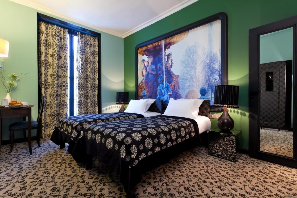 Двухместный (Улучшенный двухместный номер с 1 кроватью), Hotel Fontaines du Luxembourg