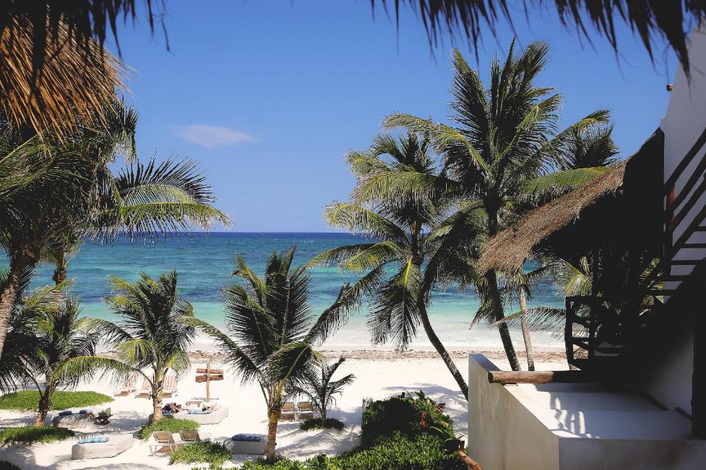 Двухместный (Номер на крыше - Рядом с пляжем), Hotel Cabanas Tulum