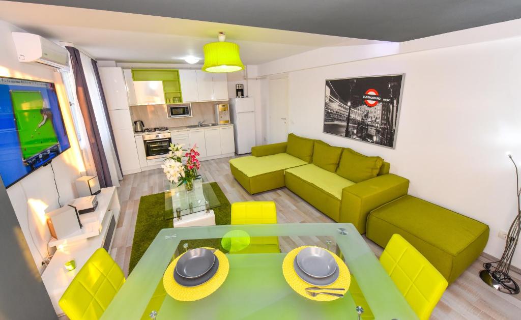Апартаменты (Апартаменты Делюкс с 1 спальней и террасой), Bucharest Old Town Apartments