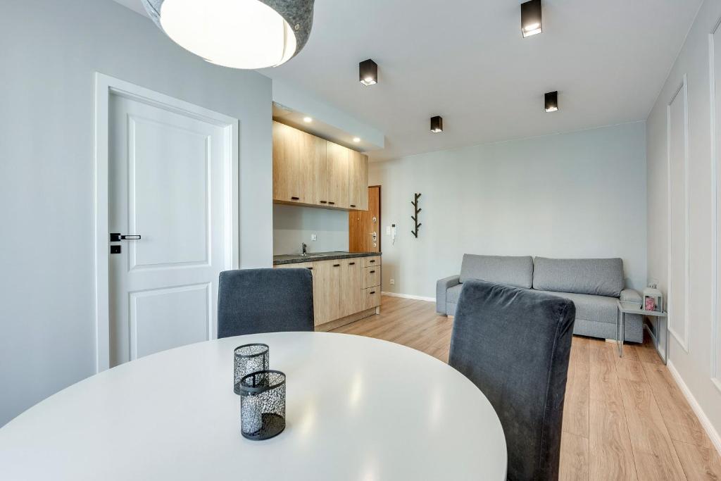 Апартаменты (Апартаменты с 1 спальней и балконом (парковка)), Angielska Grobla Apartinfo Apartments