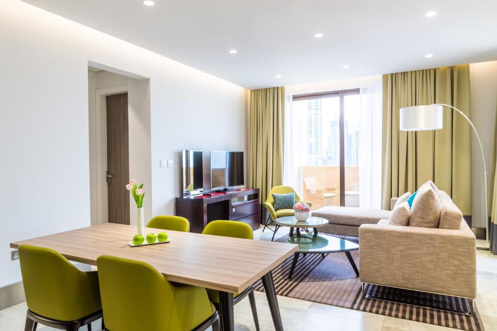 Апартаменты (Апартаменты с 1 спальней на верхнем этаже), Отель Arjaan by Rotana - Dubai Media City