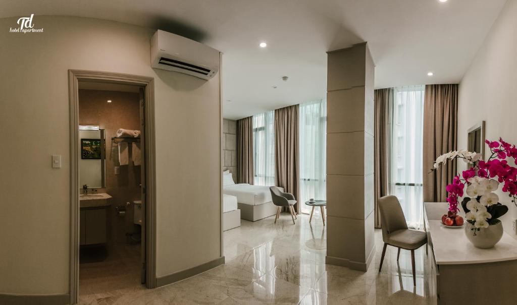 Двухместный (Двухместный номер Делюкс с 2 отдельными кроватями), TD Central Hotel
