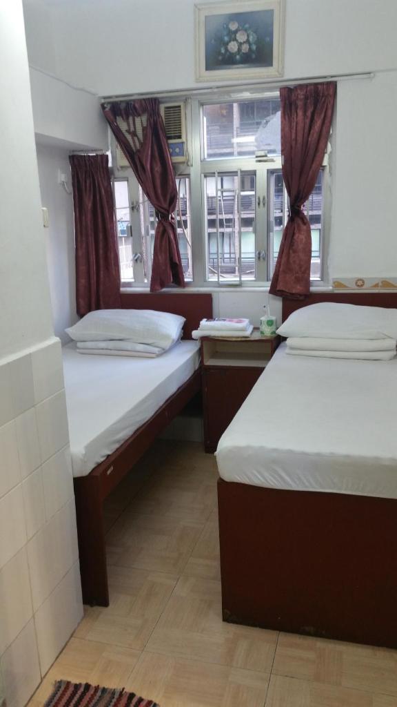 Двухместный (Двухместный номер Делюкс с 2 отдельными кроватями), Happy land guesthouse