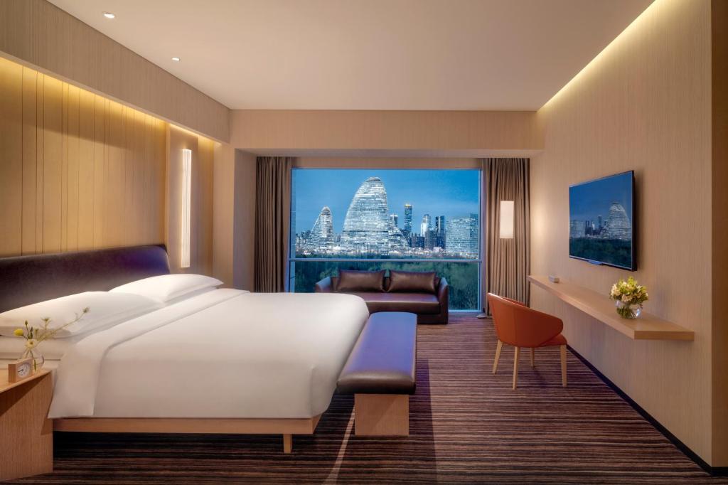 Двухместный (Номер с 1 кроватью размера «king-size», вид на парк), Hyatt Regency Beijing Wangjing