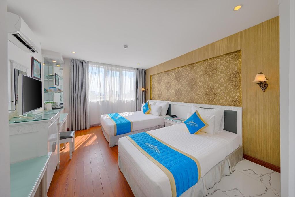 Двухместный (Двухместный номер Делюкс с 2 отдельными кроватями), GalaVina Hotel Da Nang