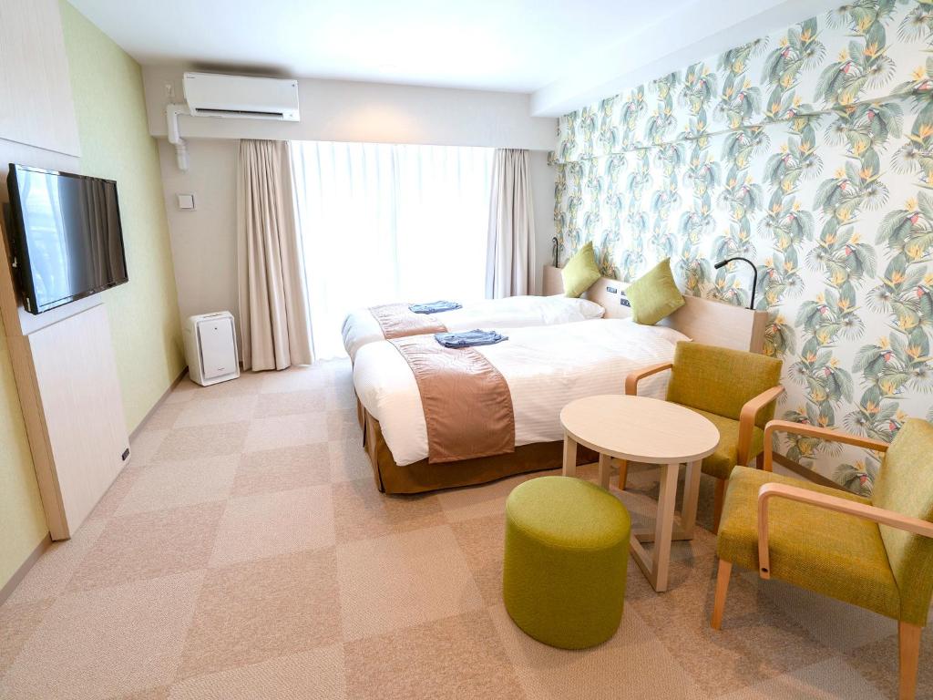 La'gent Hotel Okinawa Chatan - Hostel Room Type - Superior Twin Room with Balcony(1-2 people)