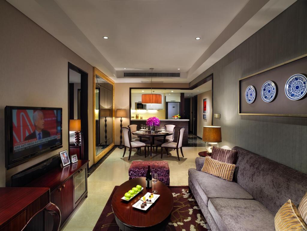 Апартаменты (Улучшенные апартаменты с 2 спальнями), Oakwood Premier Guangzhou