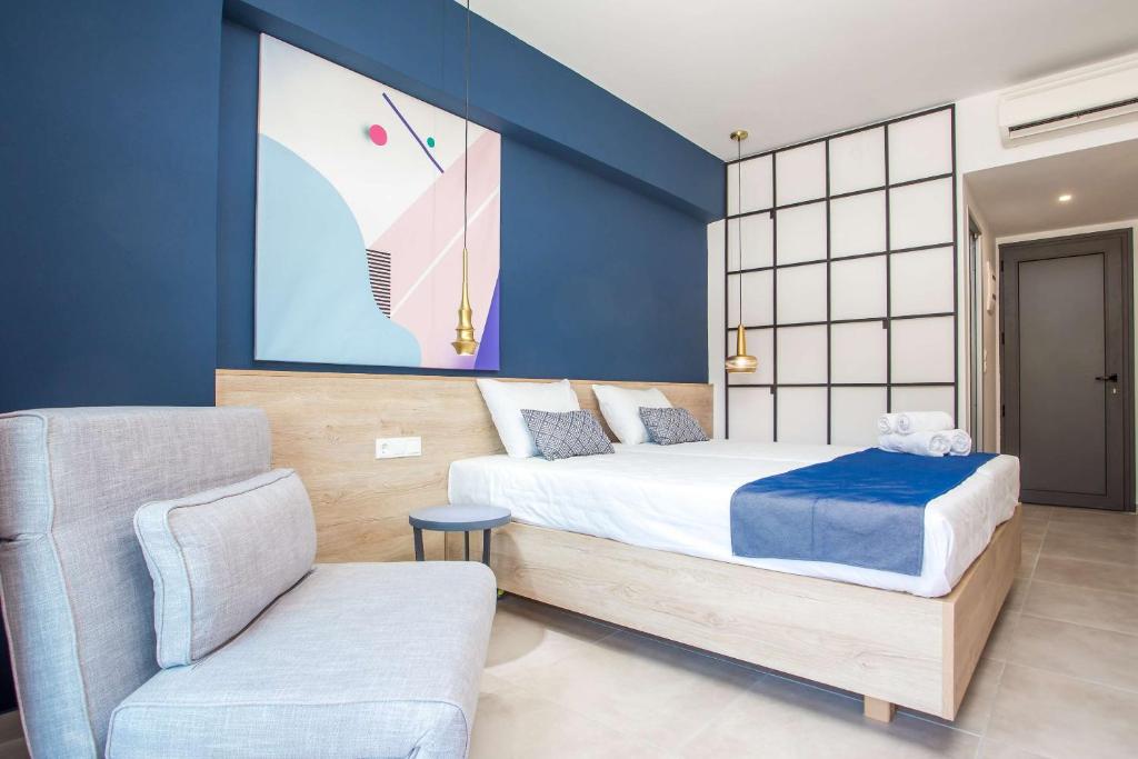 Трехместный (Трехместный номер Делюкс с видом на сад), Madison Boutique, Faliraki
