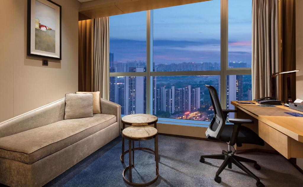 Четырехместный (Двухместный номер с 2 отдельными кроватями), Hilton Chengdu