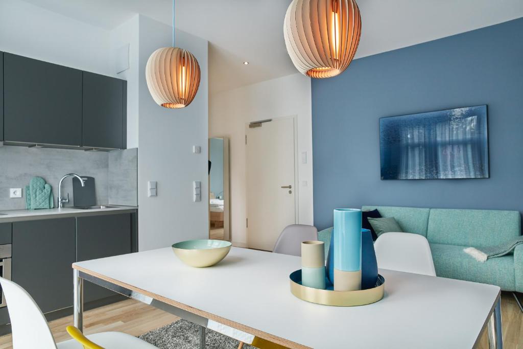 Апартаменты (Апартаменты с 1 спальней), Park Penthouses Insel Eiswerder
