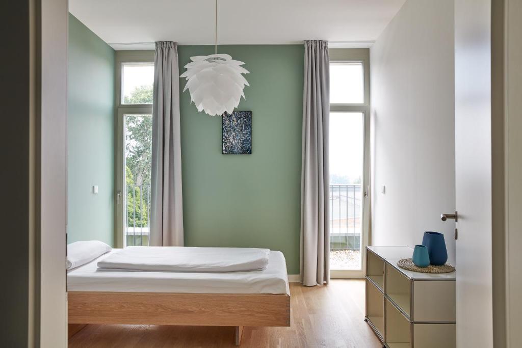 Апартаменты (Апартаменты с 2 спальнями), Park Penthouses Insel Eiswerder