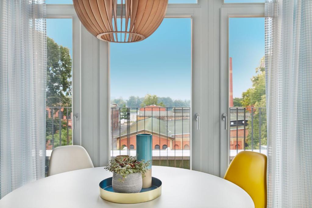 Апартаменты (Апартаменты с 2 спальнями), Park Penthouses Insel Eiswerder
