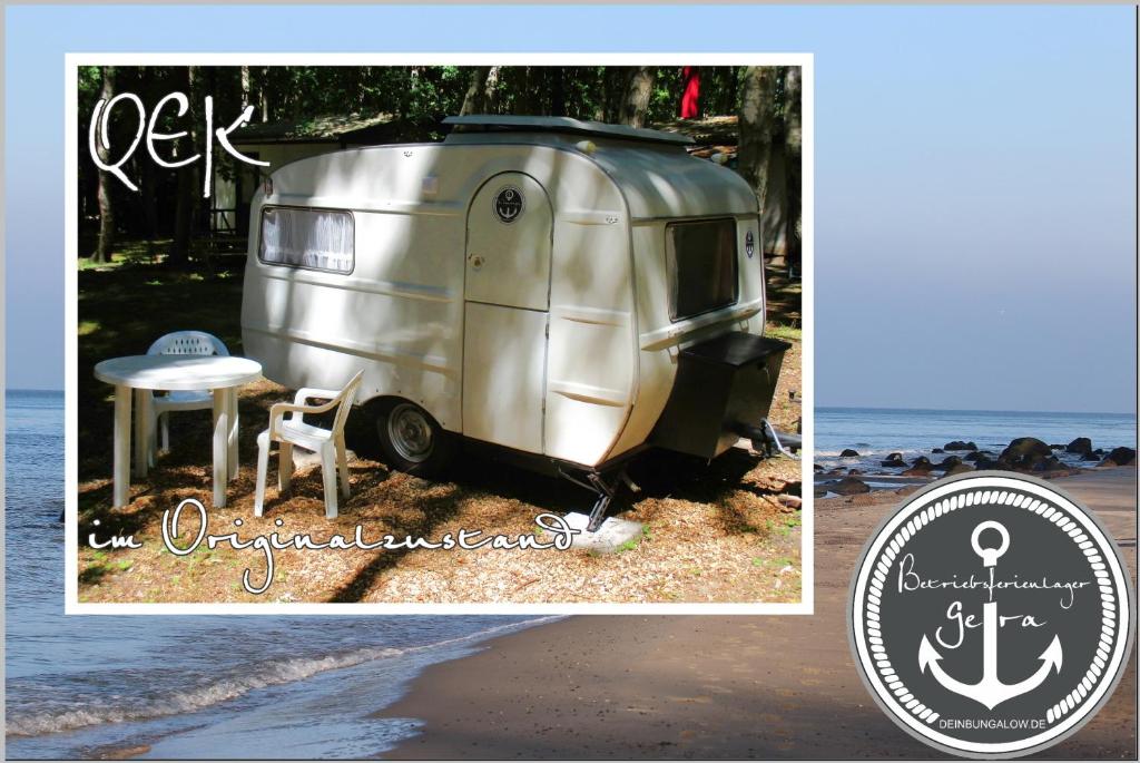 DDR Wohnwagen QEK direkt am Strand
