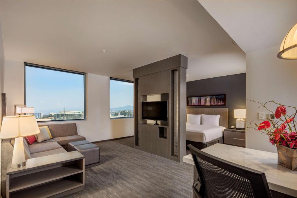 Студио (Номер-студио с кроватью размера «king-size»), Hyatt House Mexico City Santa Fe