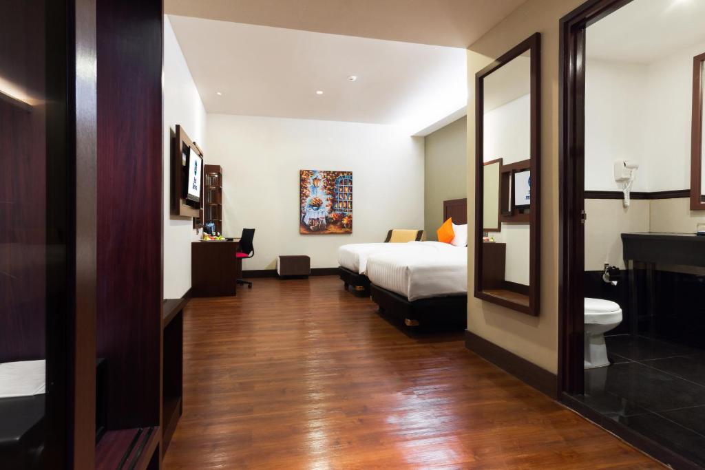 Двухместный (Двухместный номер с 2 отдельными кроватями (без окон)), Best Western Senayan