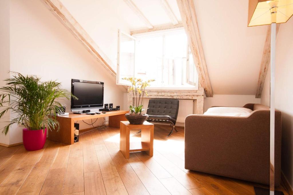 Апартаменты (Апартаменты в мансарде с 2 спальнями), Апартаменты Kozna Loft
