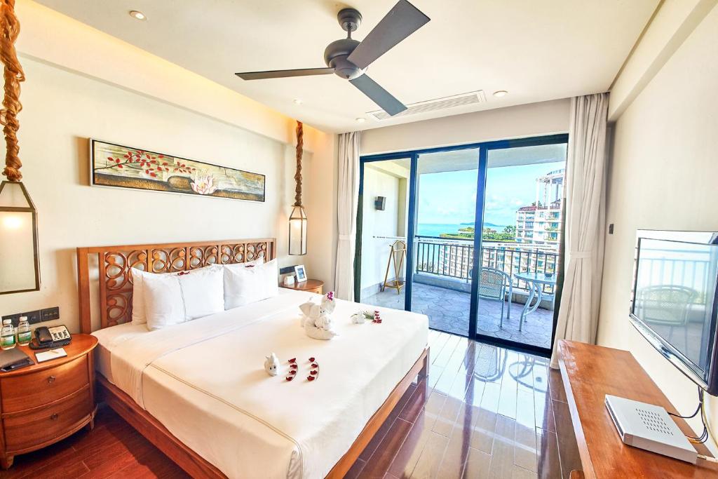 Сьюит (Семейный люкс Делюкс с 3 спальнями, вид на море), Ocean Sonic Resort Sanya