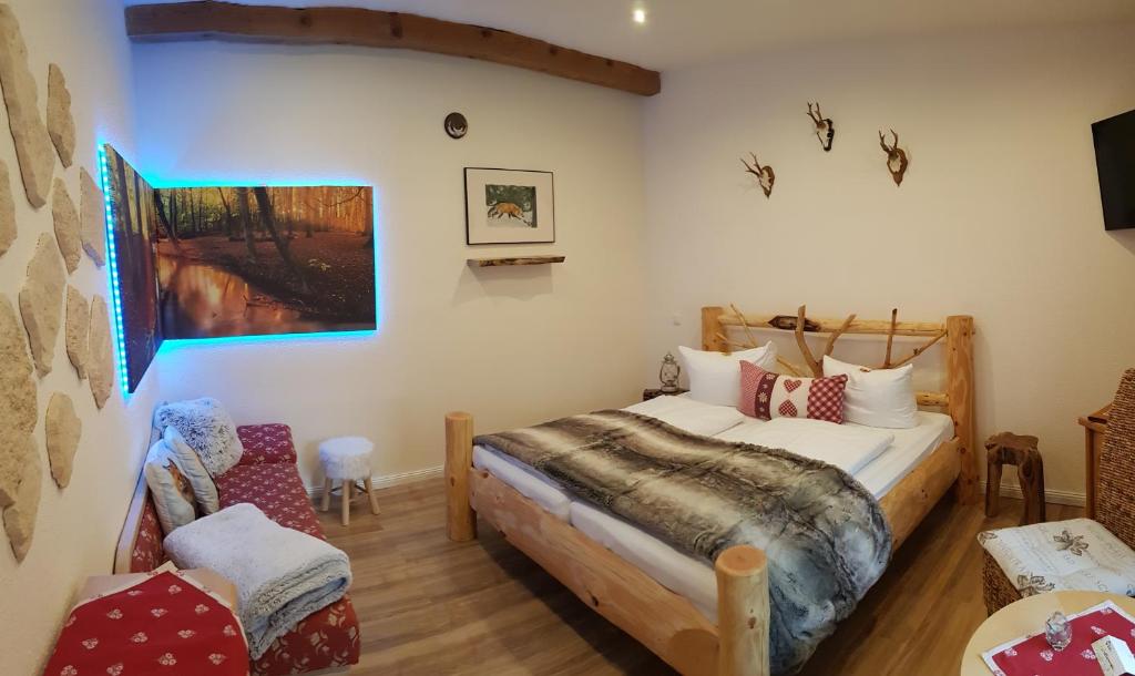 Двухместный (Двухместный номер с 1 кроватью, Harzerhaus), Pension Forsthaus Georgshöhe