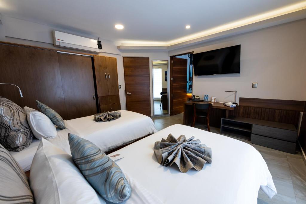 Двухместный (Двухместный номер Делюкс с 2 отдельными кроватями), Hotel Boutique JTowers