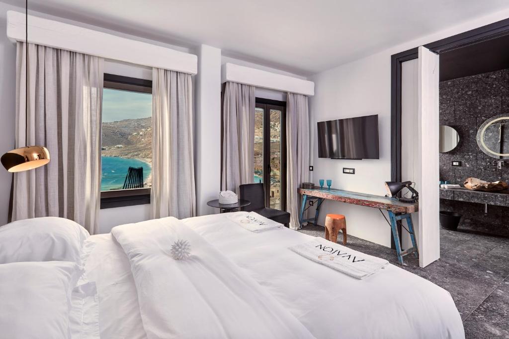 Двухместный (Номер «Темптейшн» с видом на море), Myconian Avaton Resort