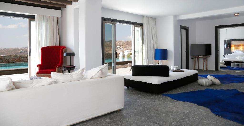 Двухместный (Вилла Apocalypsis с 4 спальнями и собственным бассейном), Myconian Avaton Resort