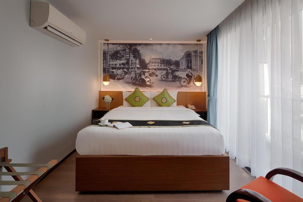 Двухместный (Двухместный номер Делюкс с 1 кроватью), Little Saigon Boutique Hotel