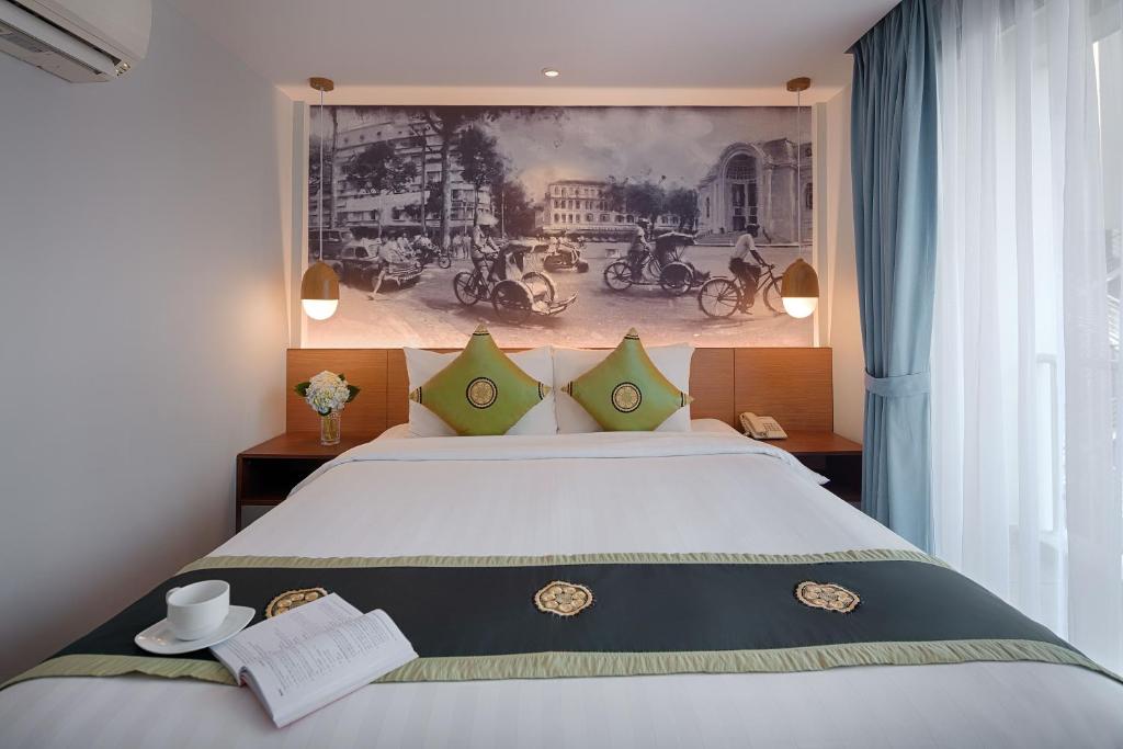 Двухместный (Двухместный номер Делюкс с 1 кроватью), Little Saigon Boutique Hotel
