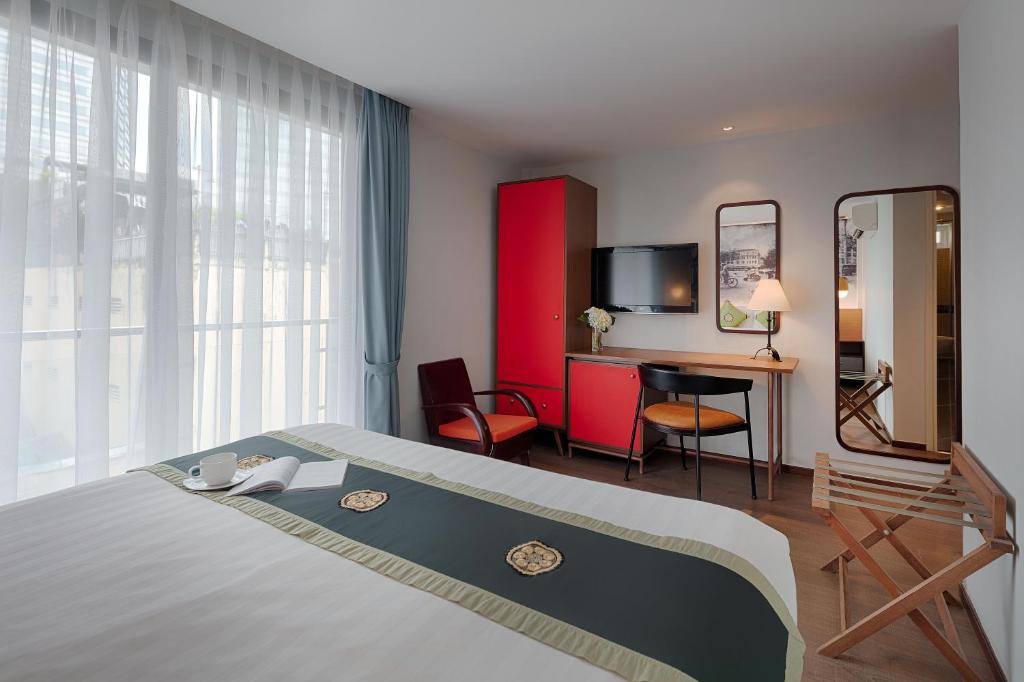 Двухместный (Двухместный номер Делюкс с 1 кроватью), Little Saigon Boutique Hotel