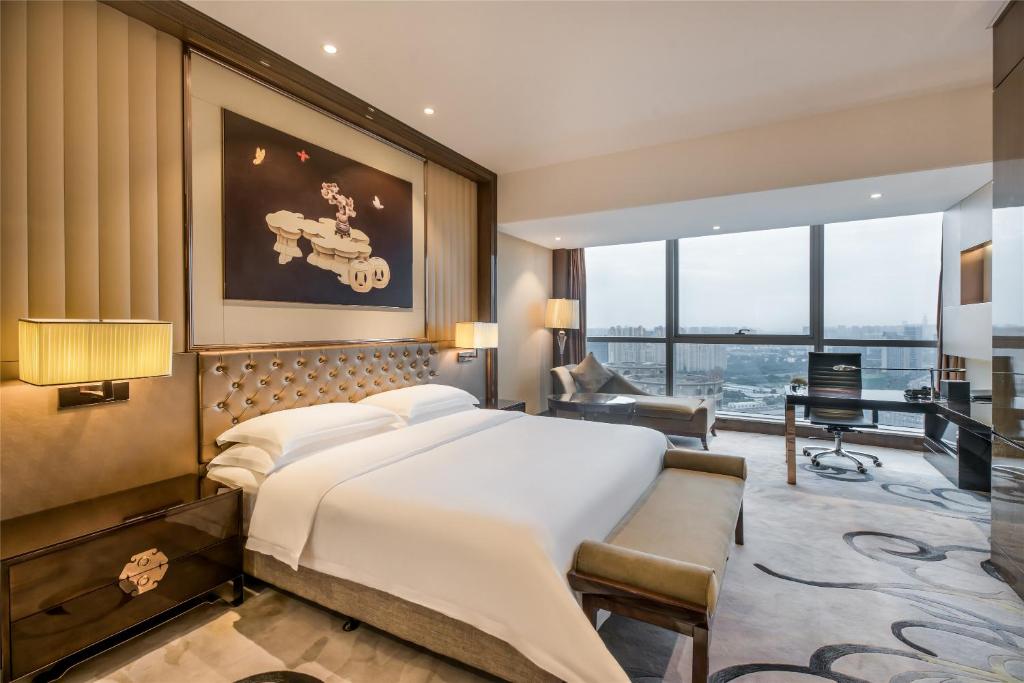 Двухместный (Deluxe River View Room (King Bed)), Minyoun Chengdu Kehua Hotel