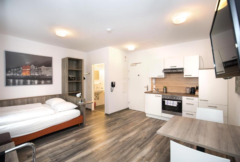Студио (Апартаменты-студио (с кроватью размером 120x200)), Apartments Innsbruck