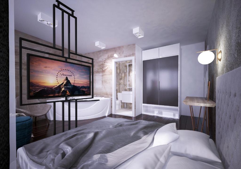 Двухместный (Двухместный номер Делюкс с гидромассажной ванной), Level Luxury Suites