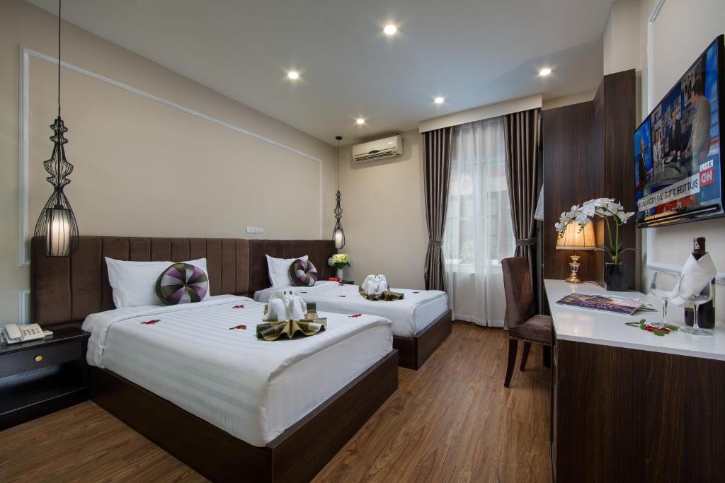 Двухместный (Двухместный номер Делюкс с 2 отдельными кроватями), Splendid Pearlight Hanoi