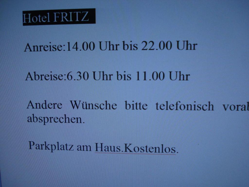 Hotel Restaurant Fritz photo 4