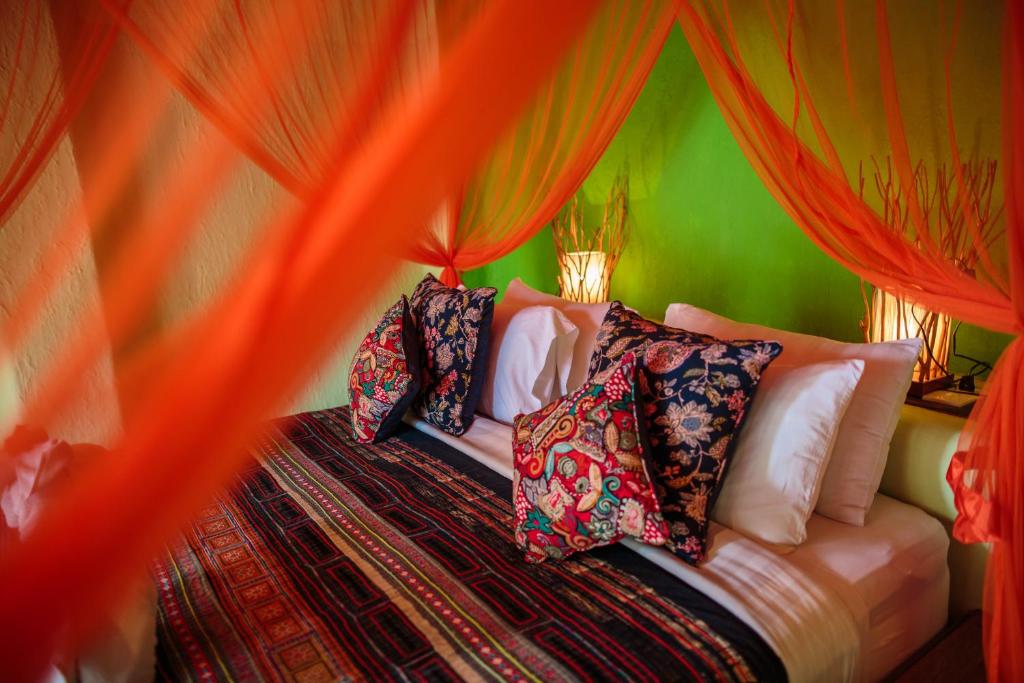 Двухместный (Двухместный номер Делюкс с 1 кроватью и балконом), Bali Bohemia Huts