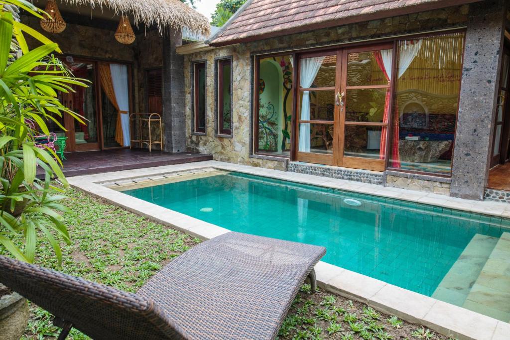 Двухместный (Двухместный номер Делюкс с 1 кроватью и балконом), Bali Bohemia Huts