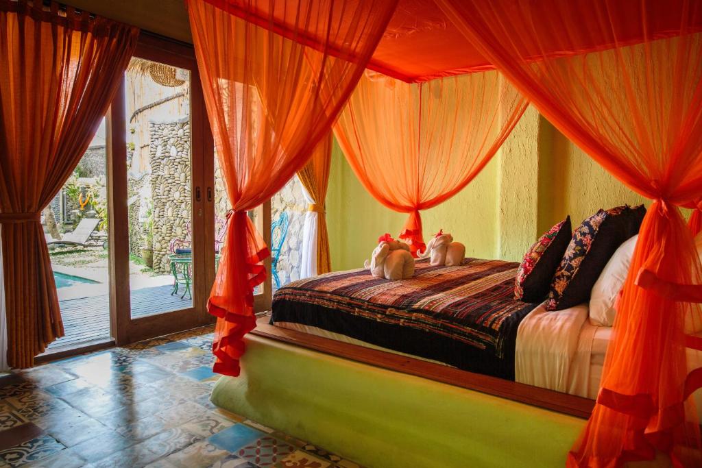 Двухместный (Двухместный номер Делюкс с 1 кроватью и балконом), Bali Bohemia Huts