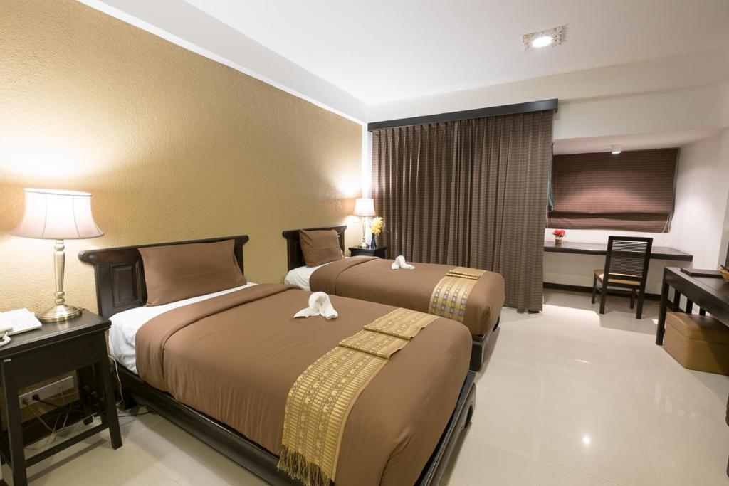 Двухместный (Двухместный номер Делюкс с 1 кроватью), Siam Piman Hotel