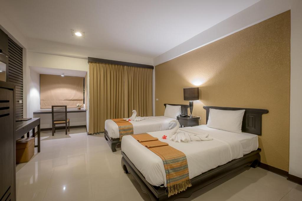 Двухместный (Двухместный номер Делюкс с 1 кроватью), Siam Piman Hotel