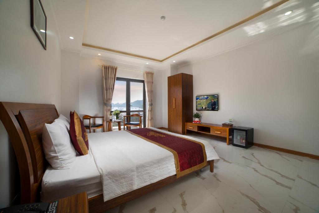 Двухместный (Двухместный номер с 1 кроватью с видом на море), Quang Tung Hotel