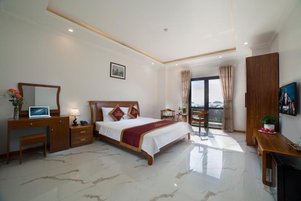 Двухместный (Двухместный номер с 1 кроватью с видом на море), Quang Tung Hotel