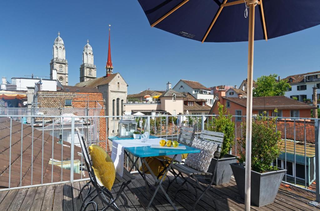 Апартаменты (Апартаменты в пентхаусе с 2 спальнями и террасой), Hotel Rössli