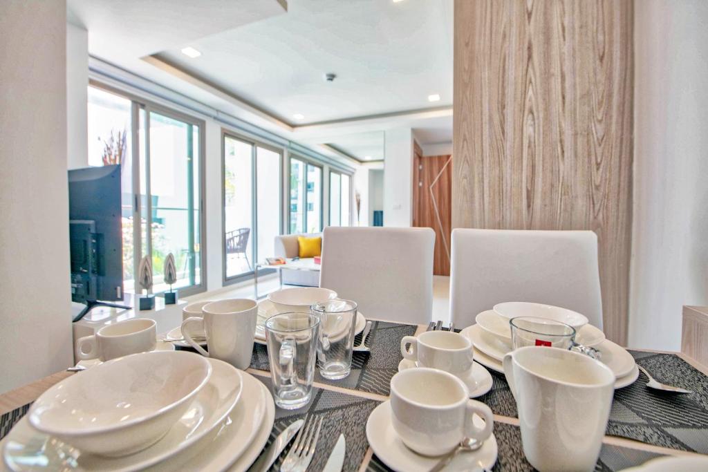Апартаменты (Эксклюзивный люкс с 2 спальнями - Вид на сад), Arcadia Beach Resort Pattaya
