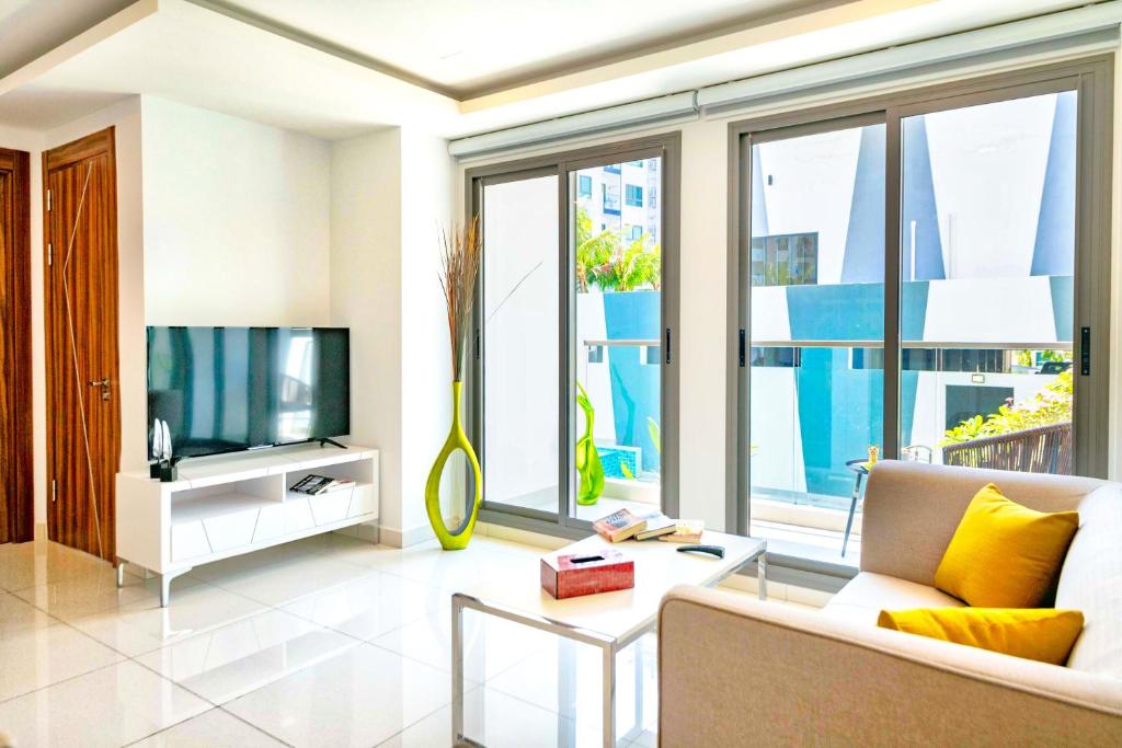 Апартаменты (Эксклюзивный люкс с 2 спальнями - Вид на сад), Arcadia Beach Resort Pattaya